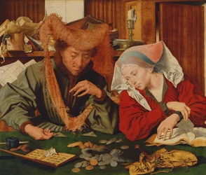 De geldwisselaar en zijn vrouw, 1539